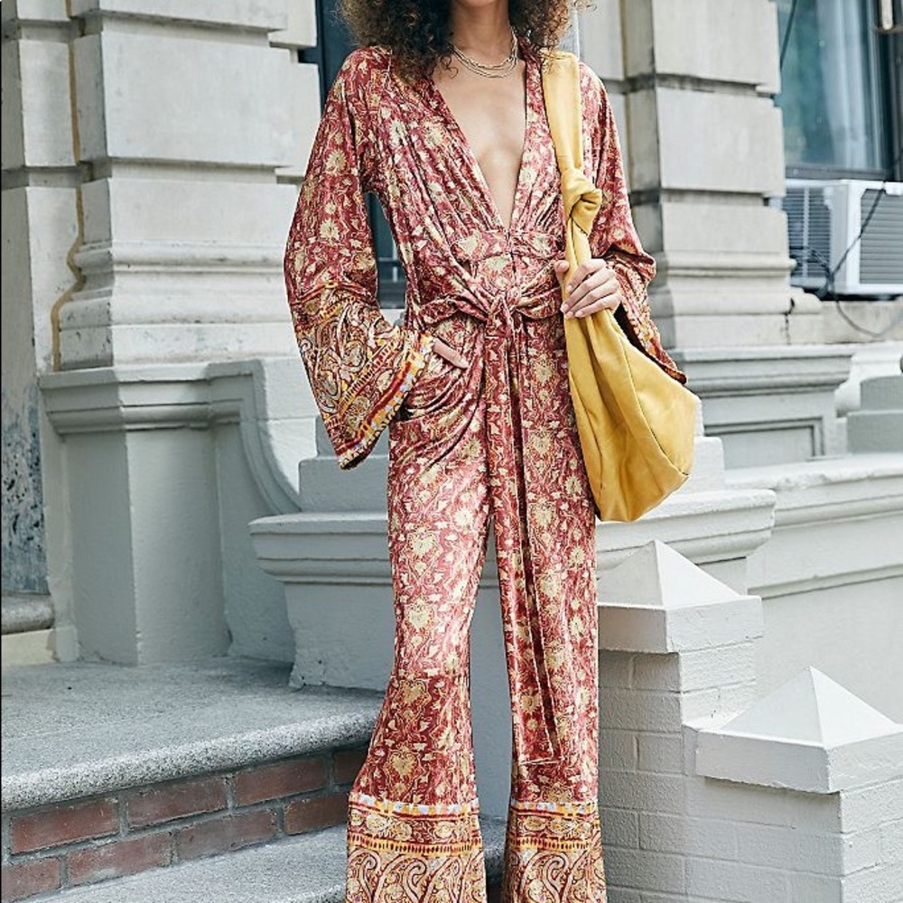 Free People Harper Velvet One Piece size Small NWT